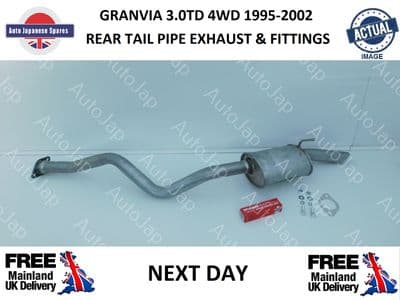 TOYOTA GRANVIA 3.0DT 4WD REAR TAIL PIPE EXHAUST & FITTINGS