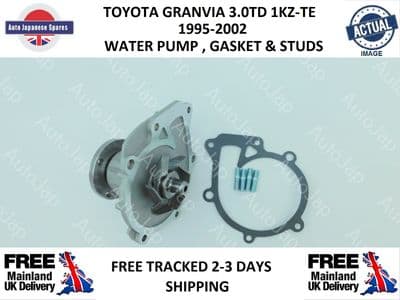 TOYOTA GRANVIA 3.0TD 1KZ-TE 1995-2002 WATER PUMP , GASKET & STUDS
