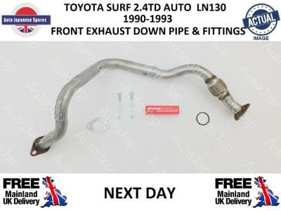 TOYOTA HILUX SURF 2.4TD AUTO FRONT PIPE EXHAUST & FITTING KIT