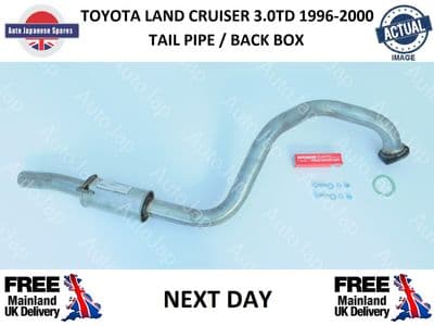 TOYOTA LANDCRUISER 3.0TD 1996-2000 & TAIL PIPE/BACK BOX & FITTING KIT