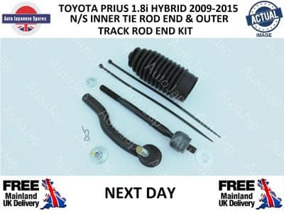 TOYOTA PRIUS HYBRID 18i ZVW30 L/H INNER TIE ROD END 14MM DIA THREAD ,OUTER TRACK END KIT .