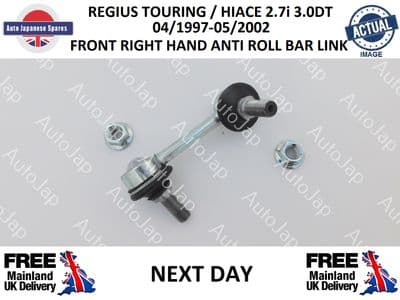 TOYOTA REGIUS, HIACE, RIGHT HAND O/S FRONT ANTI ROLL BAR LINK