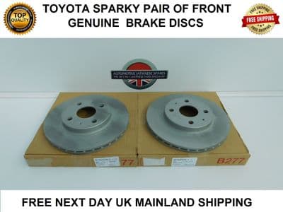 TOYOTA SPARKY  - SET OF GENUINE  FRONT BRAKE DISCS