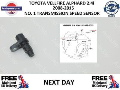 TOYOTA VELLFIRE ALPHARD 2.4i ANH20 NO.1 TRANSMISSION SPEED SENSOR X 1