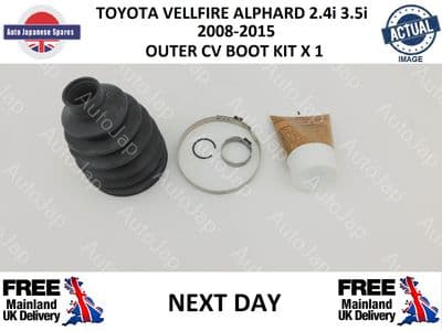 TOYOTA VELLFIRE ALPHARD 2008-2015 FRONT OUTER CV BOOT KIT