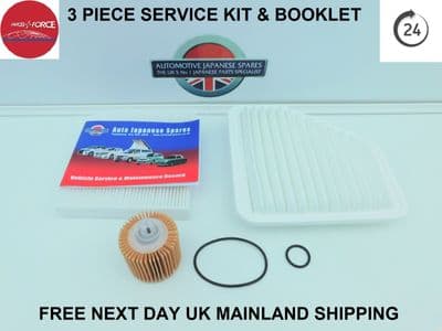 TOYOTA VELLFIRE / ALPHARD 3.5i 3 PIECE SERVICE KIT WITH SERVICE RECORD BOOKLET