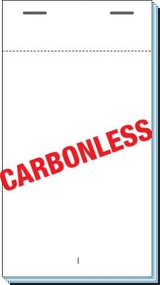 Carbonless Duplicate Order Pads 76mm x 140mm Pad20 / EF15NCR