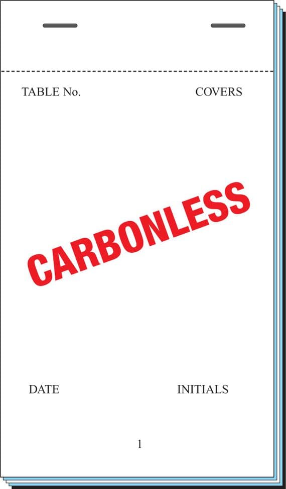 NCR Carbonless Duplicate Restaurant Order Pads 95mm x 165mmPad35/EF30NCR