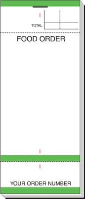 Single Copy - Two Perfs - Tear-Off Slip - Coloured - 63mm x 152mm Pad84/BF84