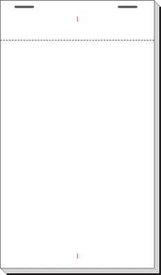 Single Sheet Restaurant Order Pad 95mm x 165mm Pad120/K12XL