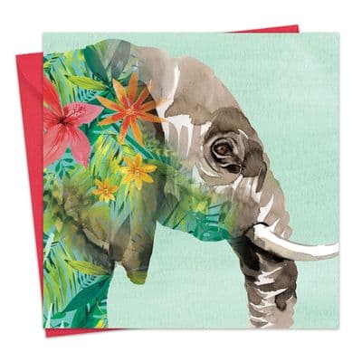 BN12 - Elephant Blank Greeting Card