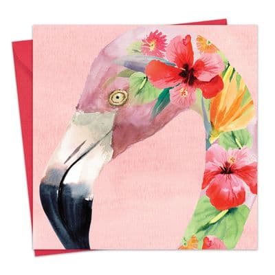BN5 - Flamingo Blank Greeting Card