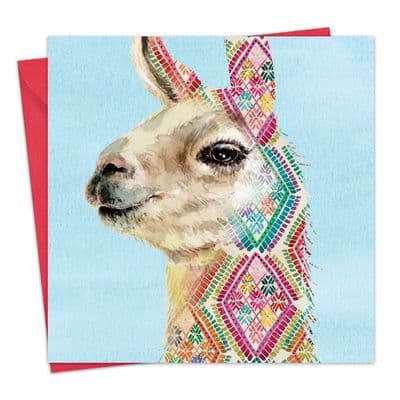 BN6 - Llama Blank Greeting Card