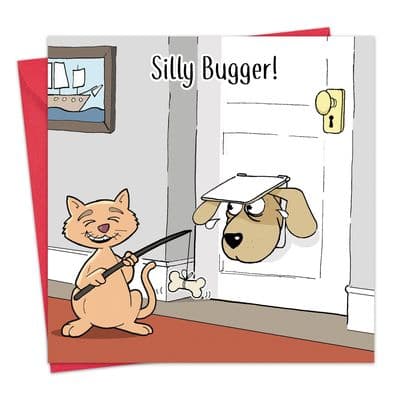 CAN110 - Funny Dog & Cat Card