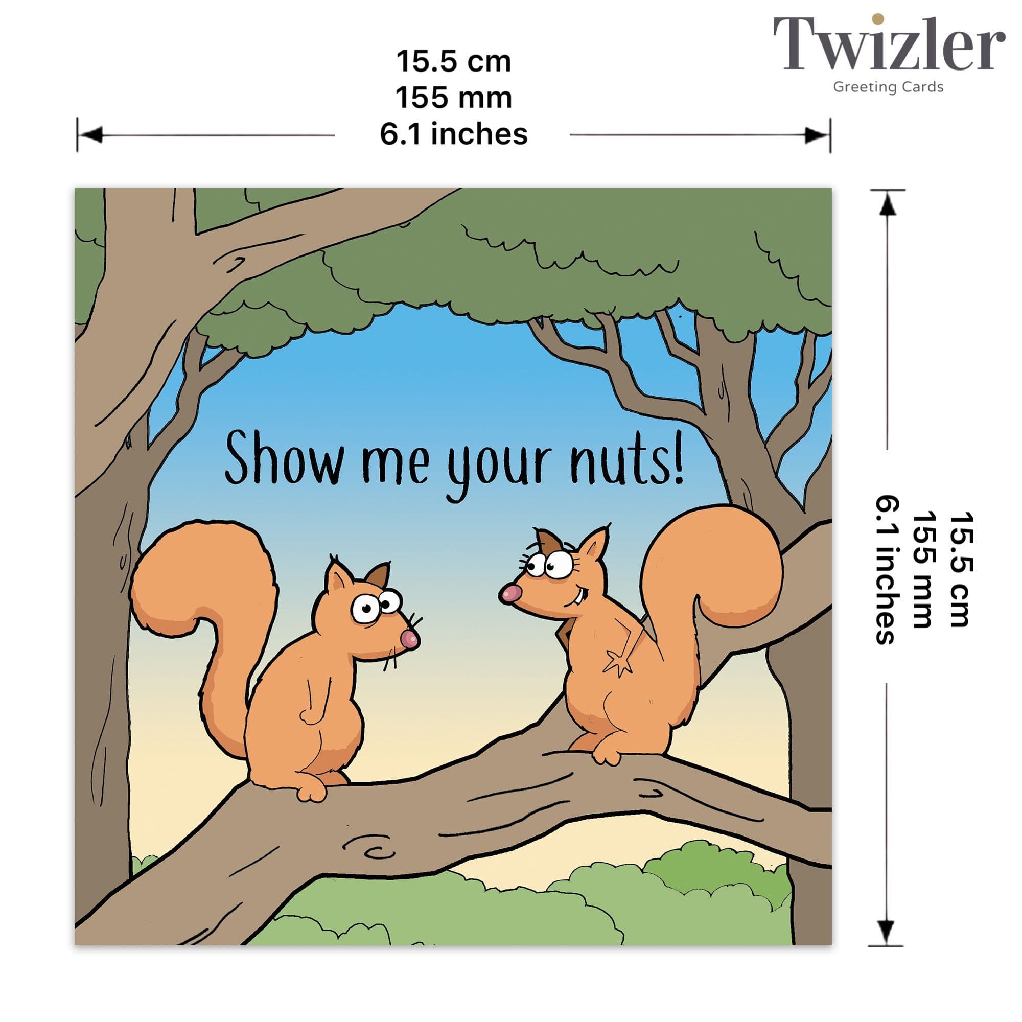 Twizler Funny Card With Whales - Blank Card - Happy Birthday Card