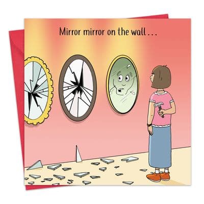 CAN119 - Mirror Mirror Funny Card For Her