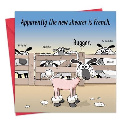 CAN123 - Humour Card French Shearer