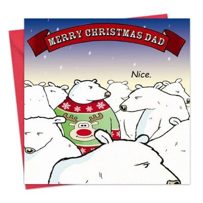 CAN16 - Nice Jumper Funny Dad Xmas Card