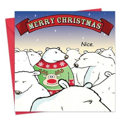 CAN2 - Christmas Jumper Funny Christmas Card