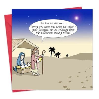 CANX27 - Missed Package Funny Xmas Card