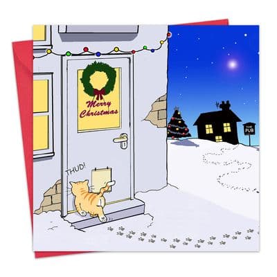 CANX29 - Funny Cat Christmas Card