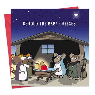CANX40 - Baby Cheeses Funny Christmas Card