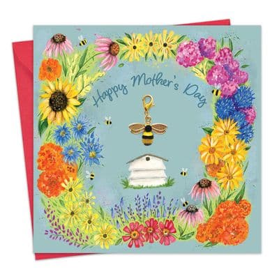 CL25 - Mother's Day Card & Gift with Detachable Bee Charm - Bees