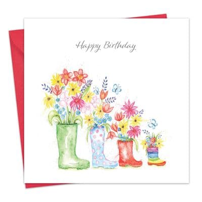 CR9 - Wellies Birthday Card Gardner