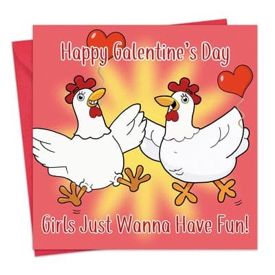 CS28 - Girls Just Wanna Have Fun Galentine's Card