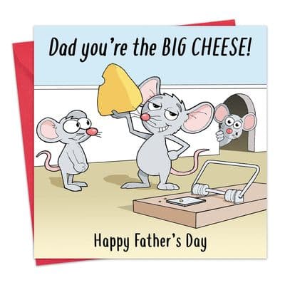 CS32 - Funny Father's Day Card Big Cheese
