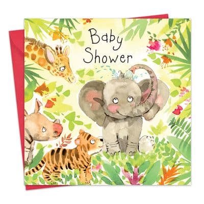 FIZ13 - Baby Shower Card Elephant