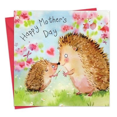FIZ32 - Mothers Day Card Hedgehogs