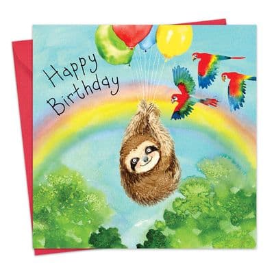 FIZ41 - Happy Birthday Card Sloth