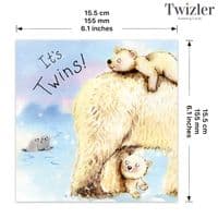 Twins Cards. Congratulations Cards. Congratulations Twins Cards. New Baby Cards. New Baby Boy Cards. New Baby Girl Cards. Twizler.