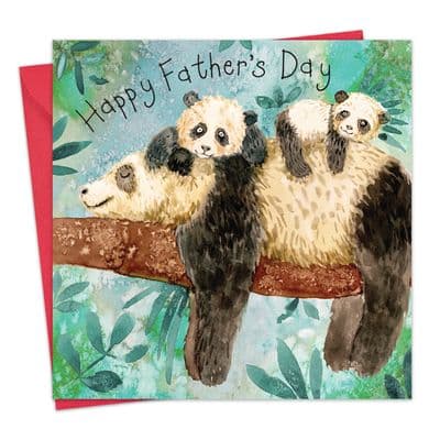 FIZ96 - Card For Father's Day Pandas