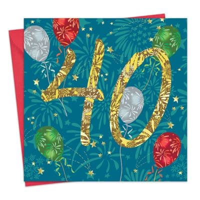 HOO10 - 40th Birthday Card
