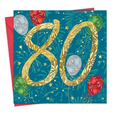HOO18 - 80th Birthday Card