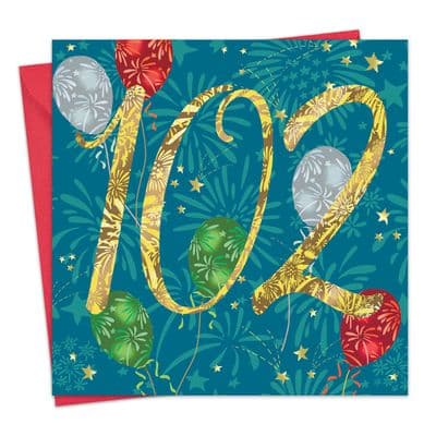 HOO24 - Age 102 Birthday Card