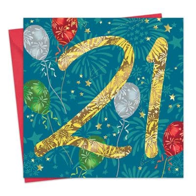 HOO6 - 21st Birthday Card