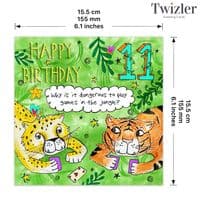 Age 11 Birthday Card Eleventh Birthday Card Childrens 11th Birthday Card Kids Age 11 Card Age 11 Card for Boy Age 11 Card for Girl Childrens Funny Eleventh Birthday Card Childrens 11th Birthday Card with joke