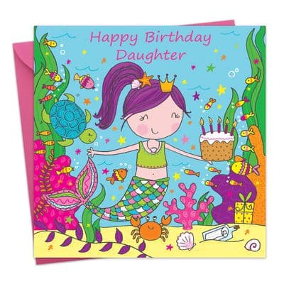 LIL8 - Daughter Birthday Card Mermaid