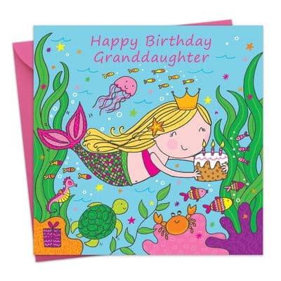 LIL9 - Granddaughter Birthday Card Mermaid