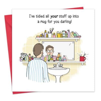 MTC4 - Bathroom Hog Funny Blank Card