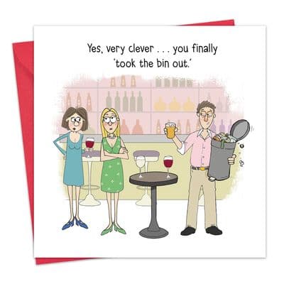 MTC9 - Funny Birthday Card Bin Out