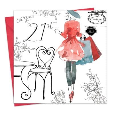 NES16 - 21st Birthday Card For Her