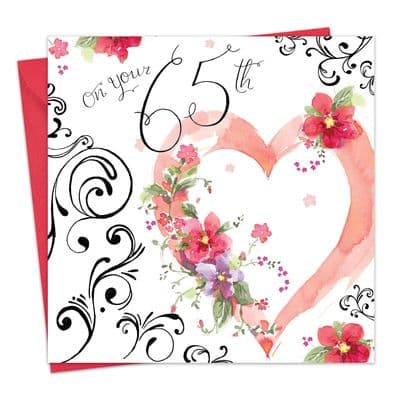 NES17 - 65th Birthday Card For Her