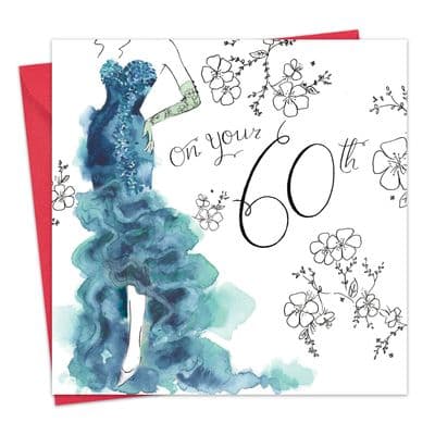 NES22 - 60th Birthday Card For Her