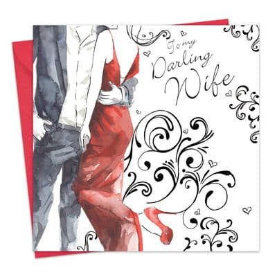 NES83 - Darling Wife Birthday Card