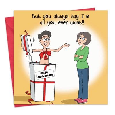 OCC19 - Funny Anniversary Card Unwanted Present