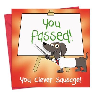 OCC31 - Funny You Passed Card Clever Sausage